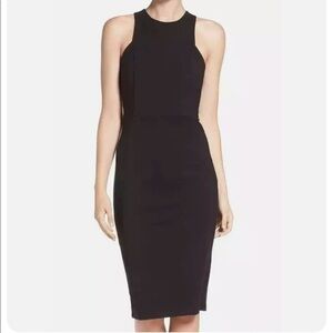 Felicity and Coco NEW Black Zip Up Midi Sheath Dress Size Extra Small